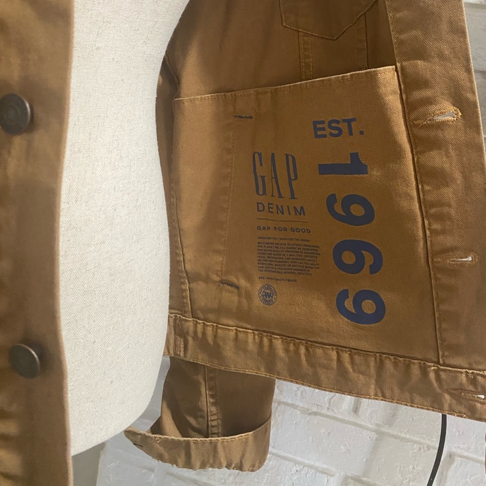 GAP Men's Tan Lightweight Shirt Jacket - Picture 4 of 7